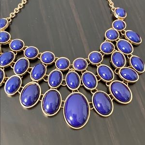 Blue & Gold Chunky Necklace